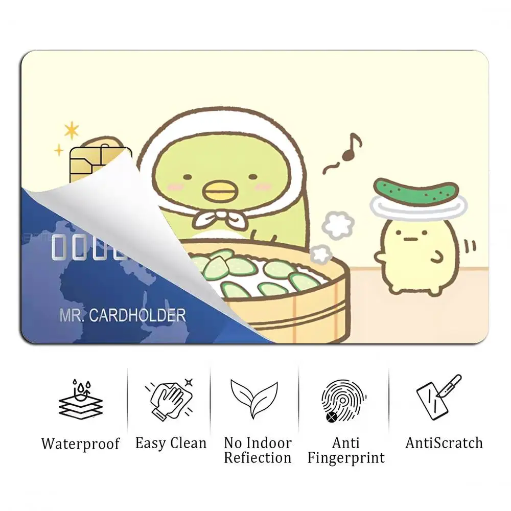 Фото Наклейки-стикеры S-Sumikkogurashi Corner-Shy Mascot для банковских карт, защитная водонепроницаемая пленка-наклейка, подарок №2