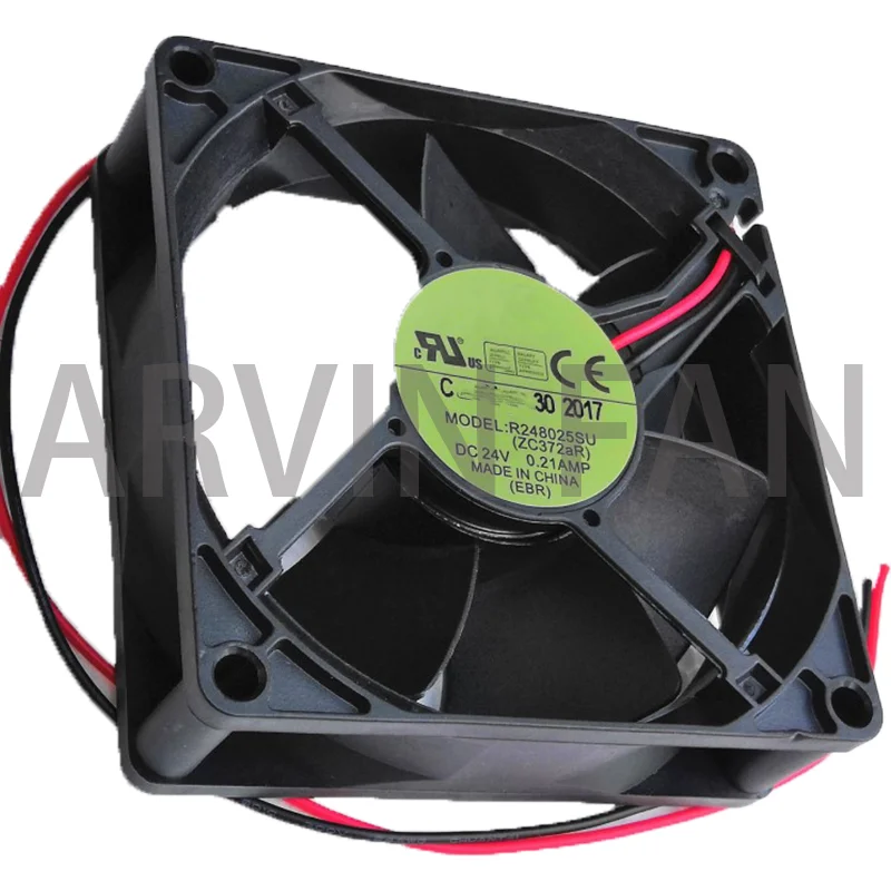 R248025su 8025 8 см гидравлический 2-проводной Вентилятор 80x25 мм 24 В постоянного тока 0,21 А, серверные Охлаждающие вентиляторы