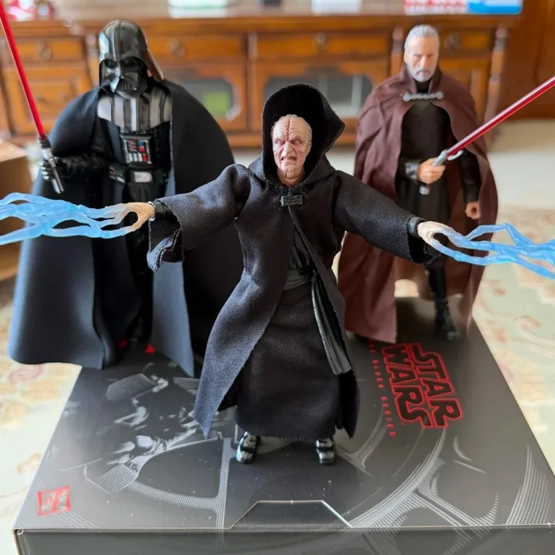 Фото Фигурка Emperor Palpatine & Throne Deluxe из серии Star Wars The Black Series, 6 дюймов, коллекционная игрушка, декор для комнаты, подарок на день рождения №5