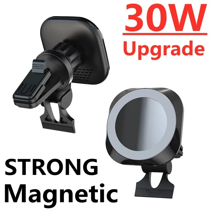 

30W Magnetic Wireless Chargers Car Phone Holder For Macsafe iPhone 13 12 Pro Max Fast Wireless Charging Station Car Charger