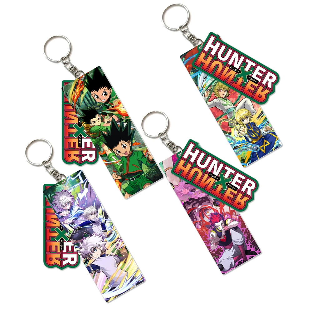

YQ1530 Japanese Anime HUNTER×HUNTER Keychain DIY Key Ring Cartoon Pendant For Cars Bags Key Chain Women Men Accessories