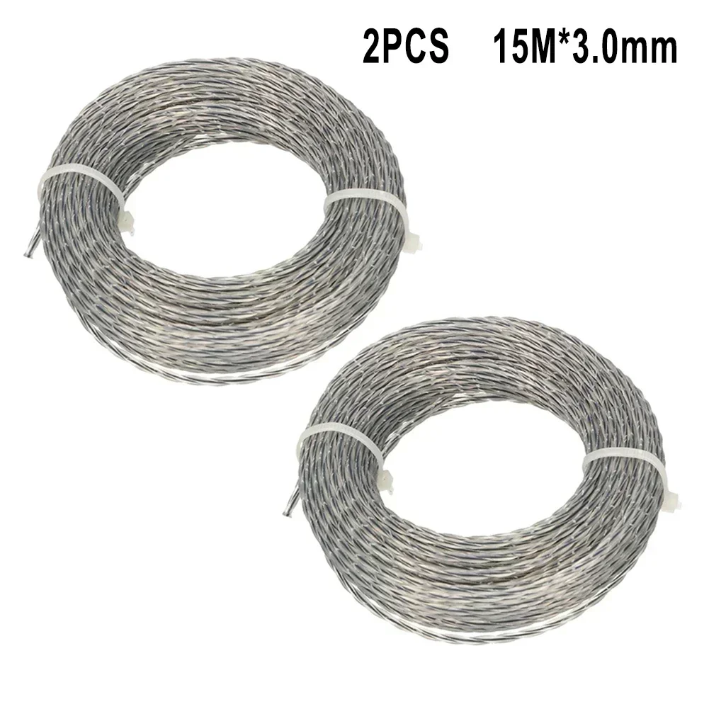 

DAZZLEEX усиленная леска для триммера 2.0-3.0 мм 15/30 м 4 шт