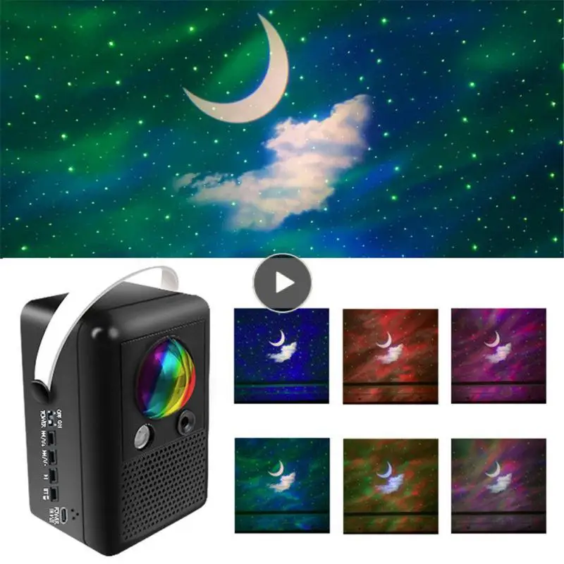 

Northern Lights Xingyue LED 8W ABS MateriaL Projection Light Cross-border Wireless Link Music Colorful Star Projection Light