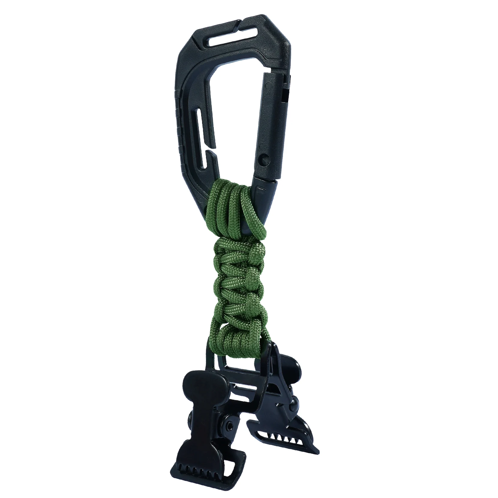 Зажимы для перчаток KUNN с пластиковым карабином и Паракордом металлические