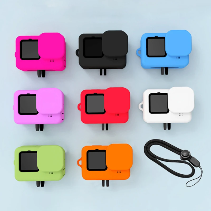 

Чехол для телефона/10 черных аксессуаров, Защитный Мягкий стандартный корпус, резиновый силиконовый защитный чехол для Go Pro Hero9/10