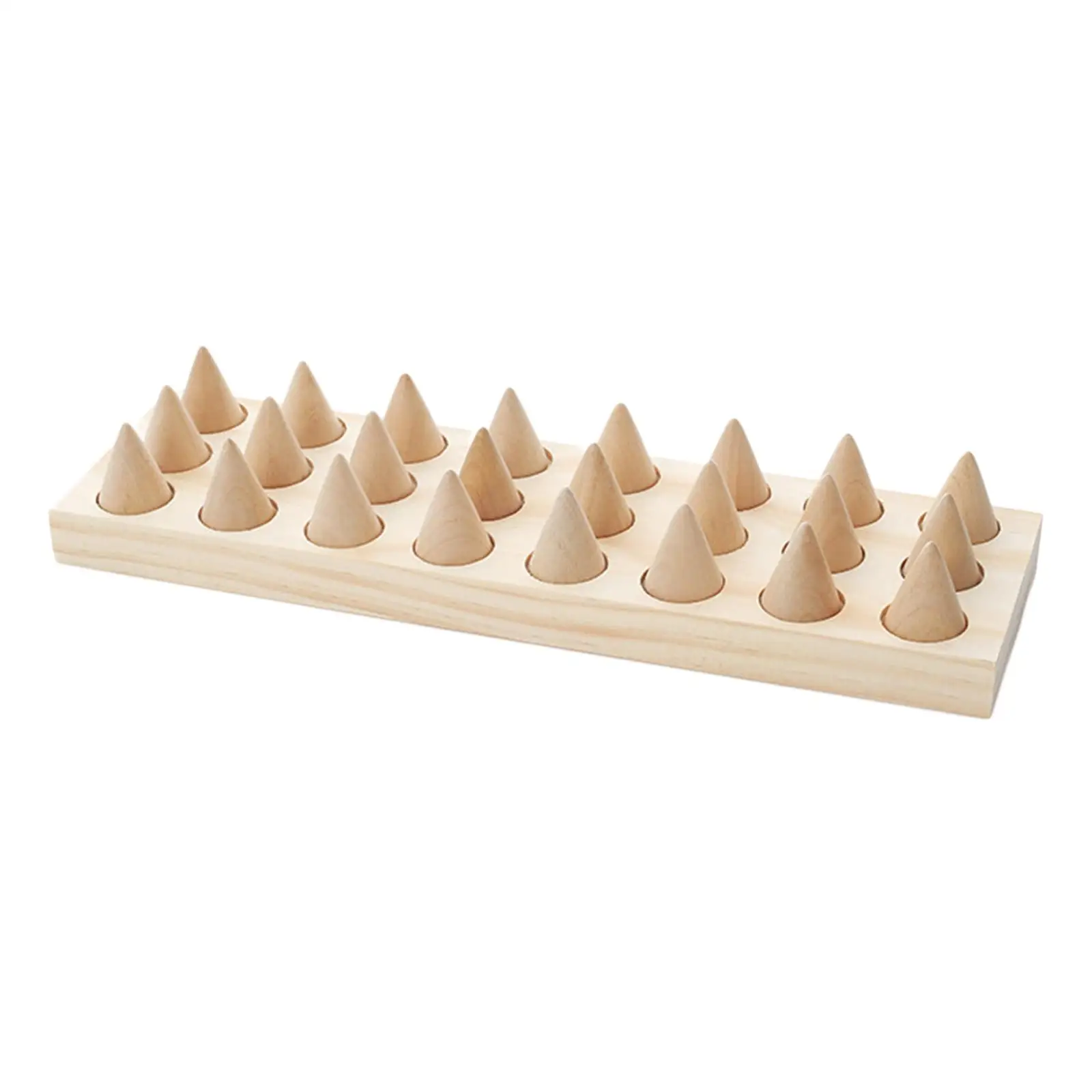 

24 Fingers Wooden Rings Display Stands Drawer Jewelry Bracelet Counter