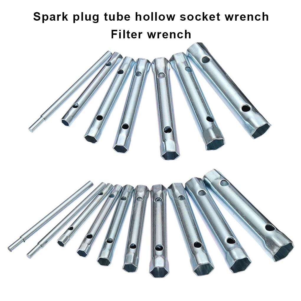 

6pcs 10pcs Tubular Box Spanner Set Tube Spanner Wrench Metric Socket Set Repair Hand Tool Metric Tubular Box Wrench Plumb Repair