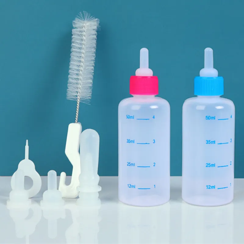 

Dog Feeder Puppy Feeding Bottle Silicone Small Nipple Feeder Cat Dog Feeding Kitten Milk Bottles Dogs Water Bottle Pet Products