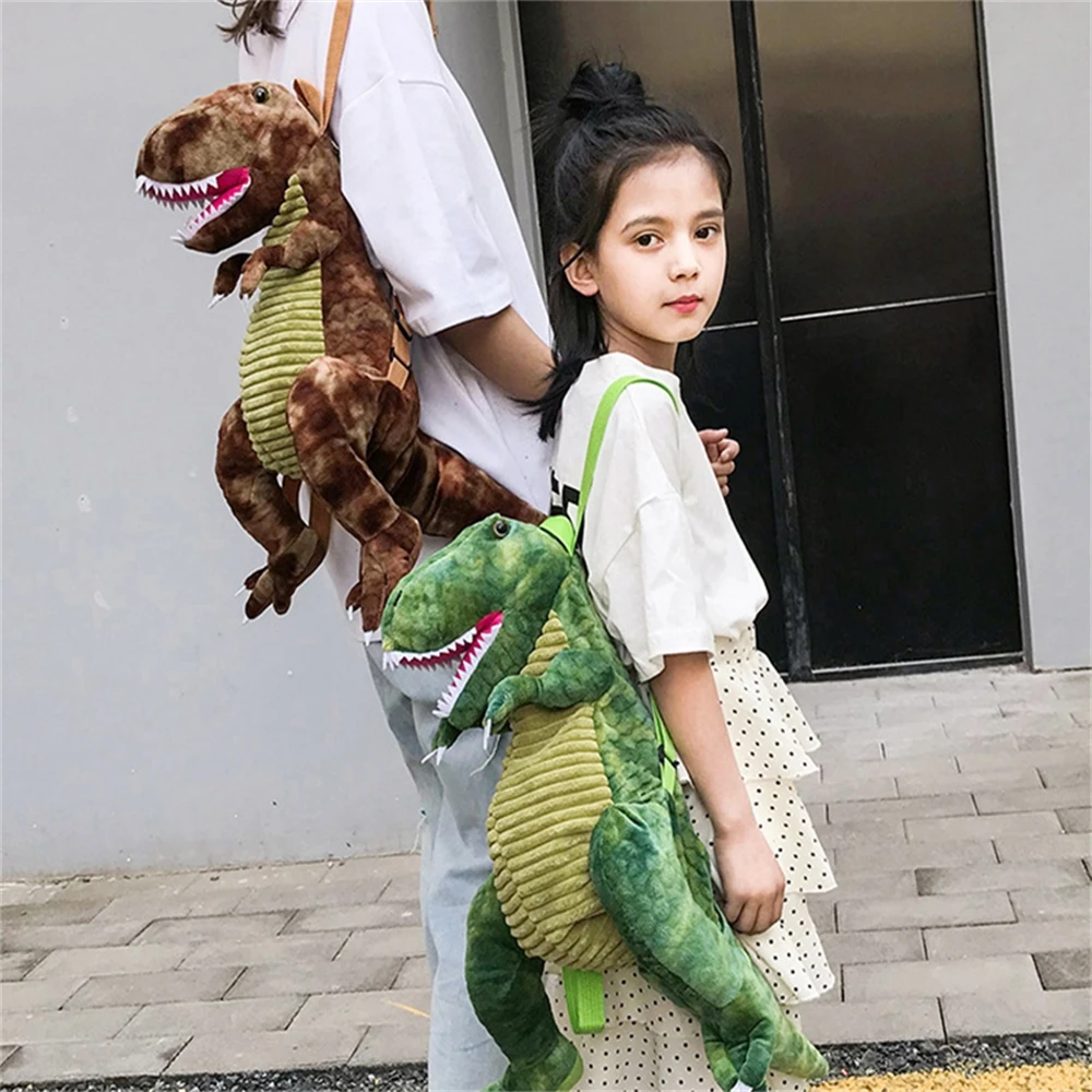 

Детские рюкзаки Dianosaur, Детская плюшевая школьная сумка для кукол, Детский рюкзак с 3D динозавром для мальчиков и девочек, сумки с животными и ...