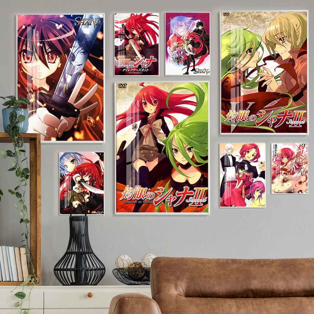 

Shana Of The Blazing Eyes Anime Poster Wall Art Print Picture Cartoon Manga Canvas Painting Home Decor