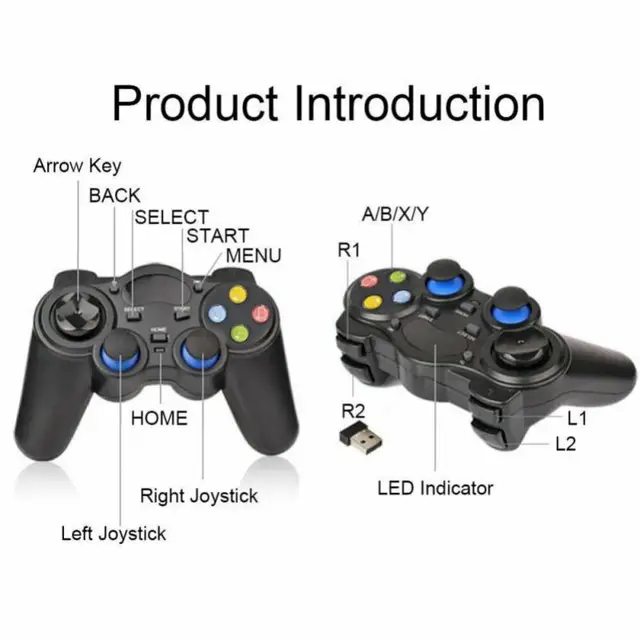 Wireless Gamepad For Android Phone/PC/PS3/TV Box Joystick 2.4G Joypad USB PC Game Controller For Xiaomi Smart Phone Accessories 6