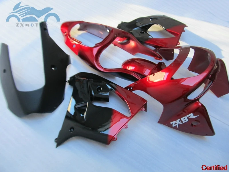 Бесплатные комплекты обтекателей для мотоцикла Kawasaki Ninja 1998 1999 ZX9R комплект из