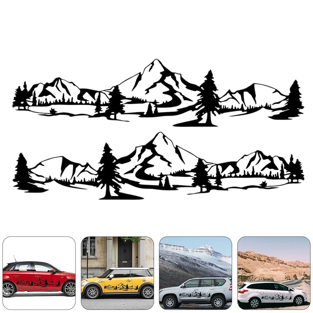 

2 Sheets Car Sticker Stickers Vehicle Paster Self-adhesive Water Proof Body Pvc Decorative Removable