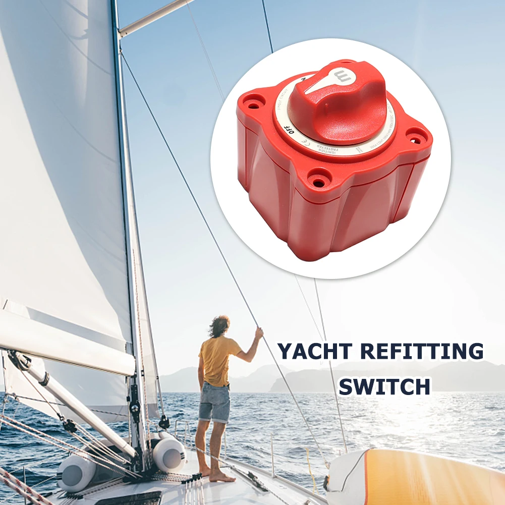 

Переключатель отключения аккумулятора на 300 А, IP66, водонепроницаемый переключатель питания аккумулятора на 12-48 В, автомобильные аксессуары, переключатель вкл/выкл, пластик для грузовиков и судов