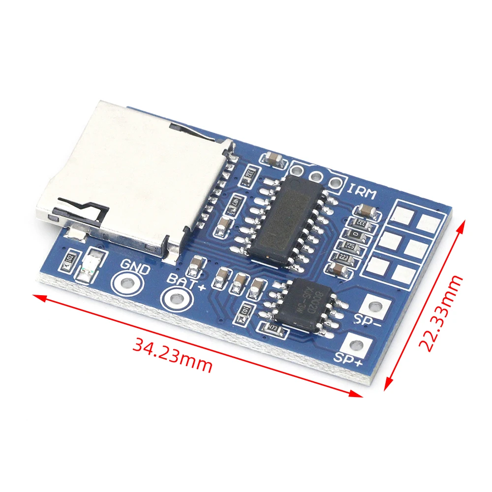 TF-карта GPD2846A 1 шт. MP3 декодер плата 2 Вт модуль усилителя для модуля питания Arduino GM |