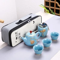 outdoor travel tea set chinese kung fu tea mug beautiful and easy teapot kettle teapot set
