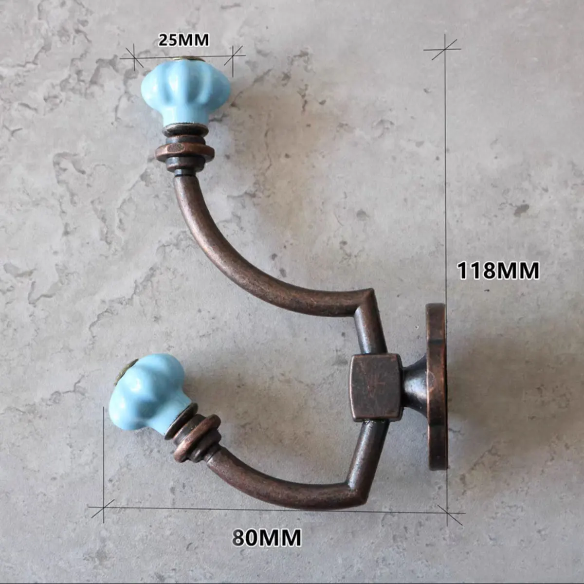 

Керамический настенный крючок vintage