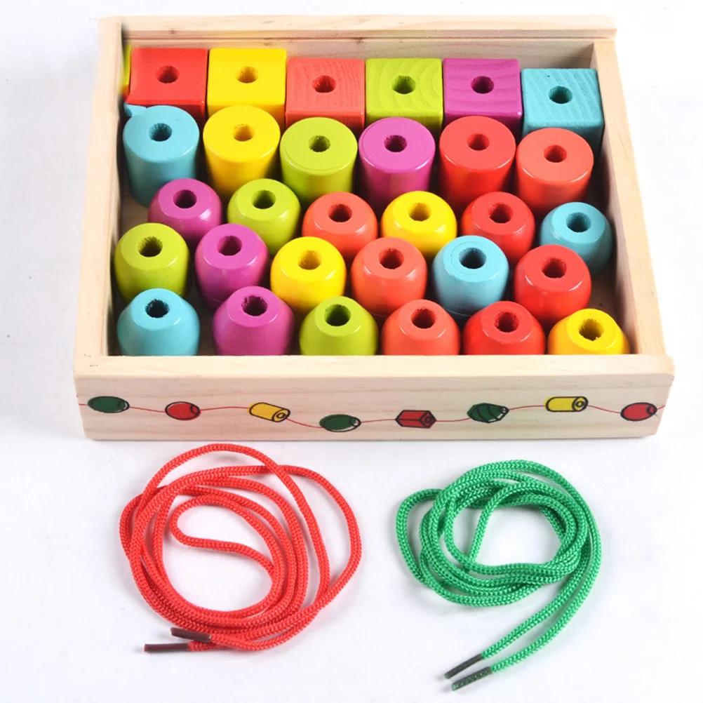 33pcs Lacing Beads Early Learning Educational for Children Kids