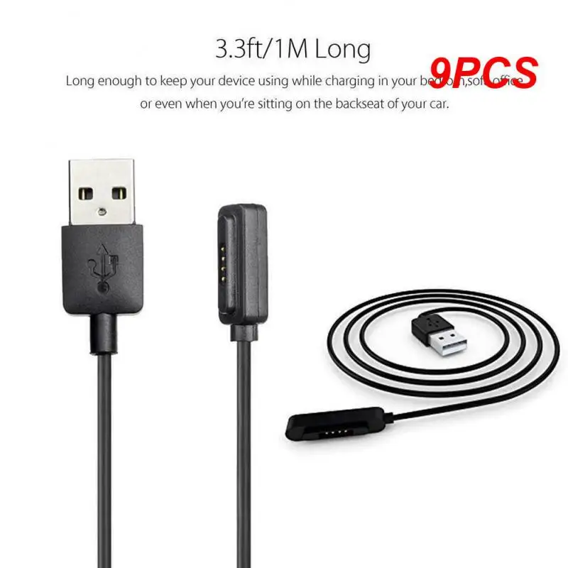 

9PCS 3Ft USB Magnetic Faster Charging Cable Charger For ASUS ZenWatch 2 Smart Watch Smart Electronics Wearable Devices 1M