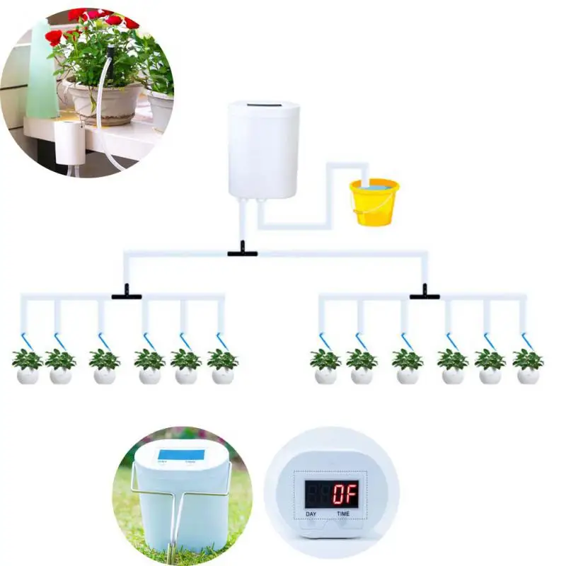 

Устройство для автоматического полива растений, умное устройство для полива комнатных растений с таймером, 12/16