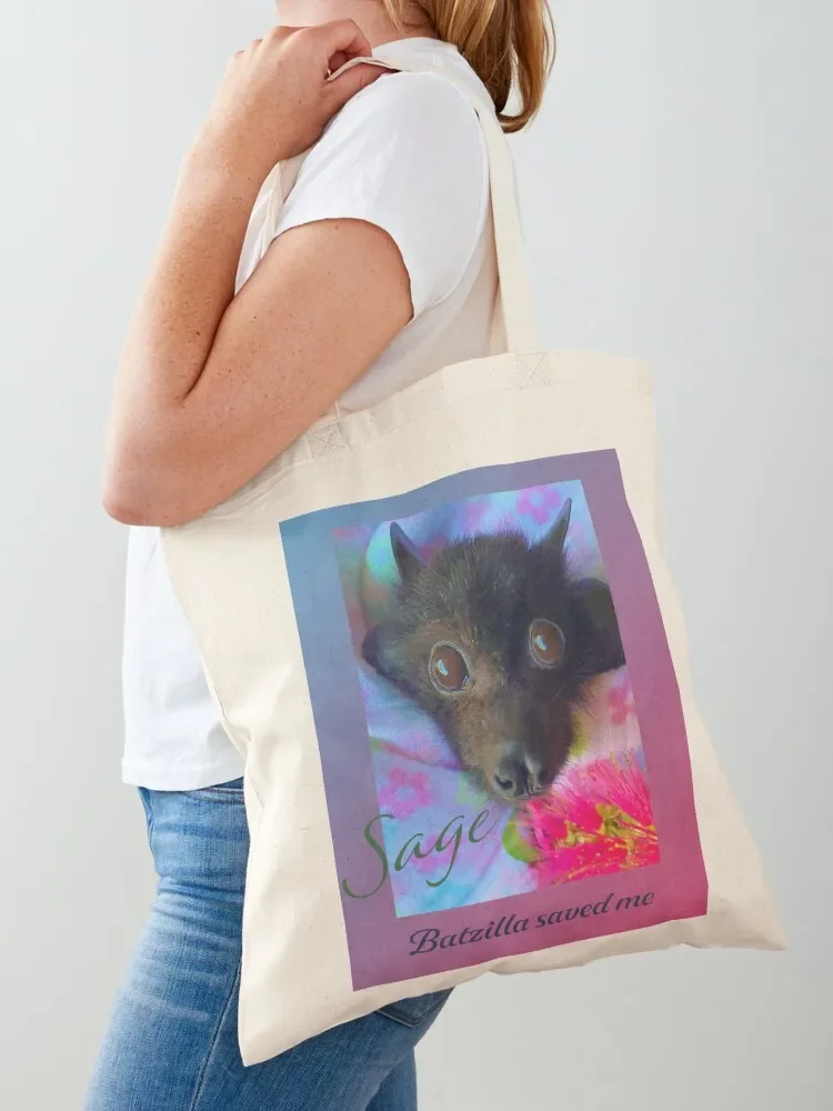Batzilla - Baby Sage saved by Tote Bag shopping bag tote Lady