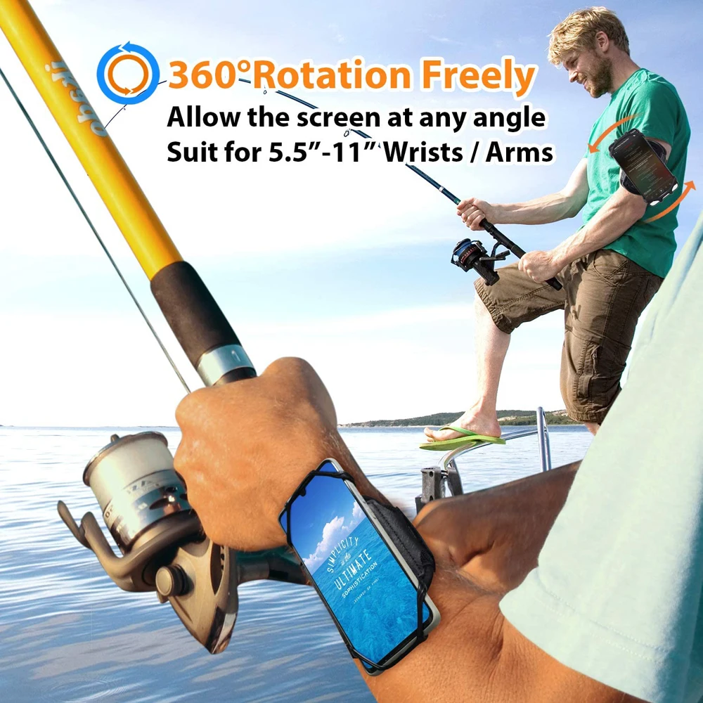 Новый браслет-держатель для телефона 360 ° Вращающийся Универсальный спортивный