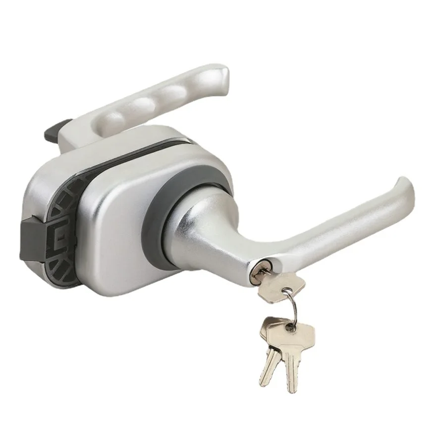 

Замок для входной двери из нержавеющей стали 10-12 мм, замок для стеклянной двери с поворотным ключом и раздвижной дверью с 5 клавишами