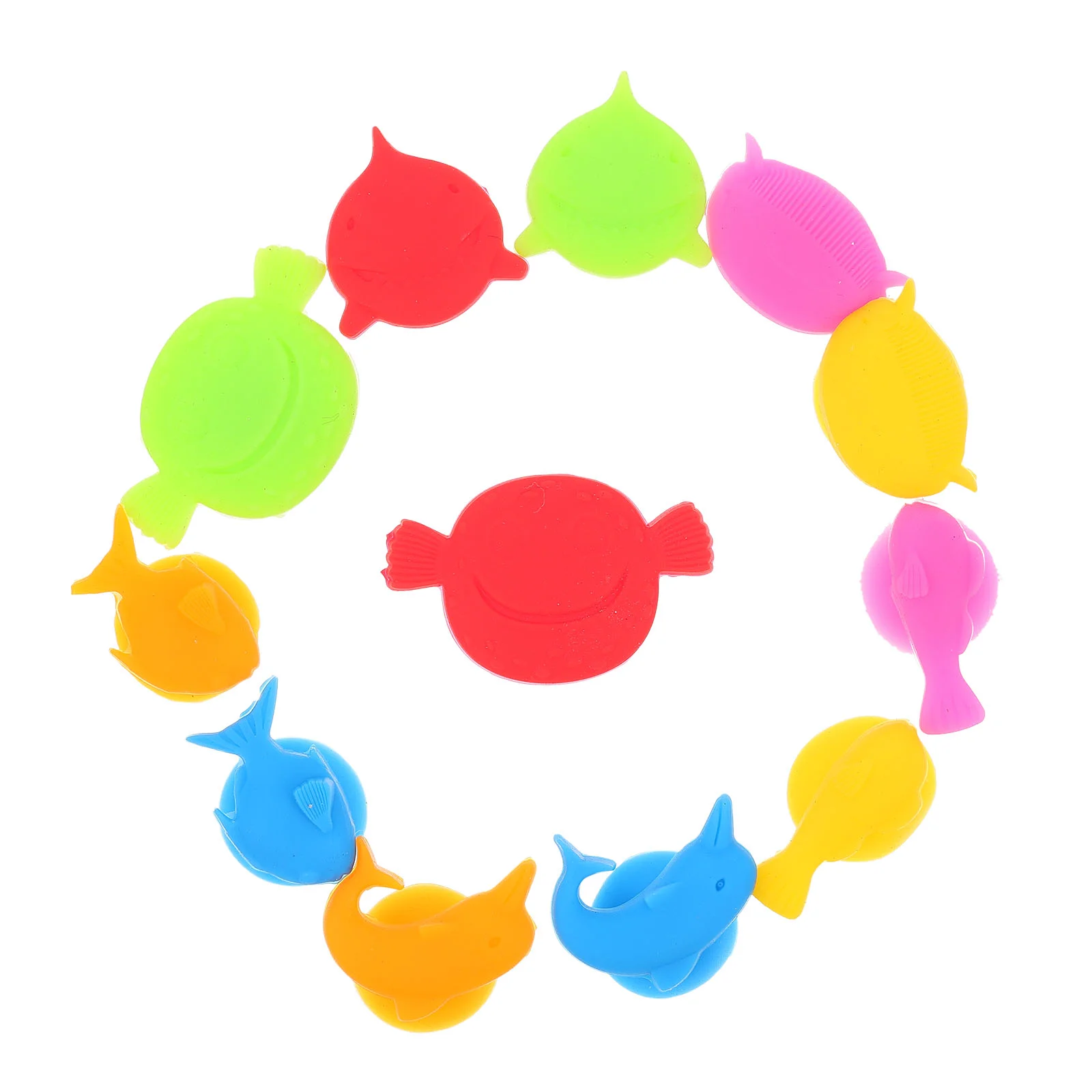 

12pcs Silicone Marine Animals Wine Glass Marker Creative Drinking Cup Identifier Party Cup Sign (Mixed Colors)