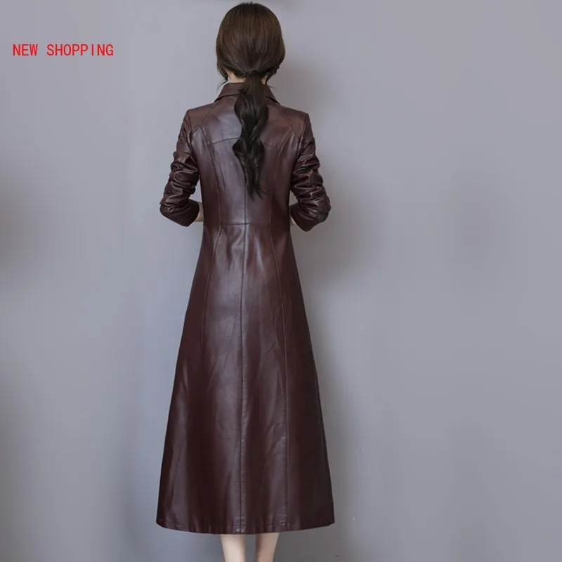 New Women Sheepskin Coat Autumn Winter 2023 Fashion Keep Warm Long Jacket Thicken Genuine Leather Coat Suede Outerwear Female