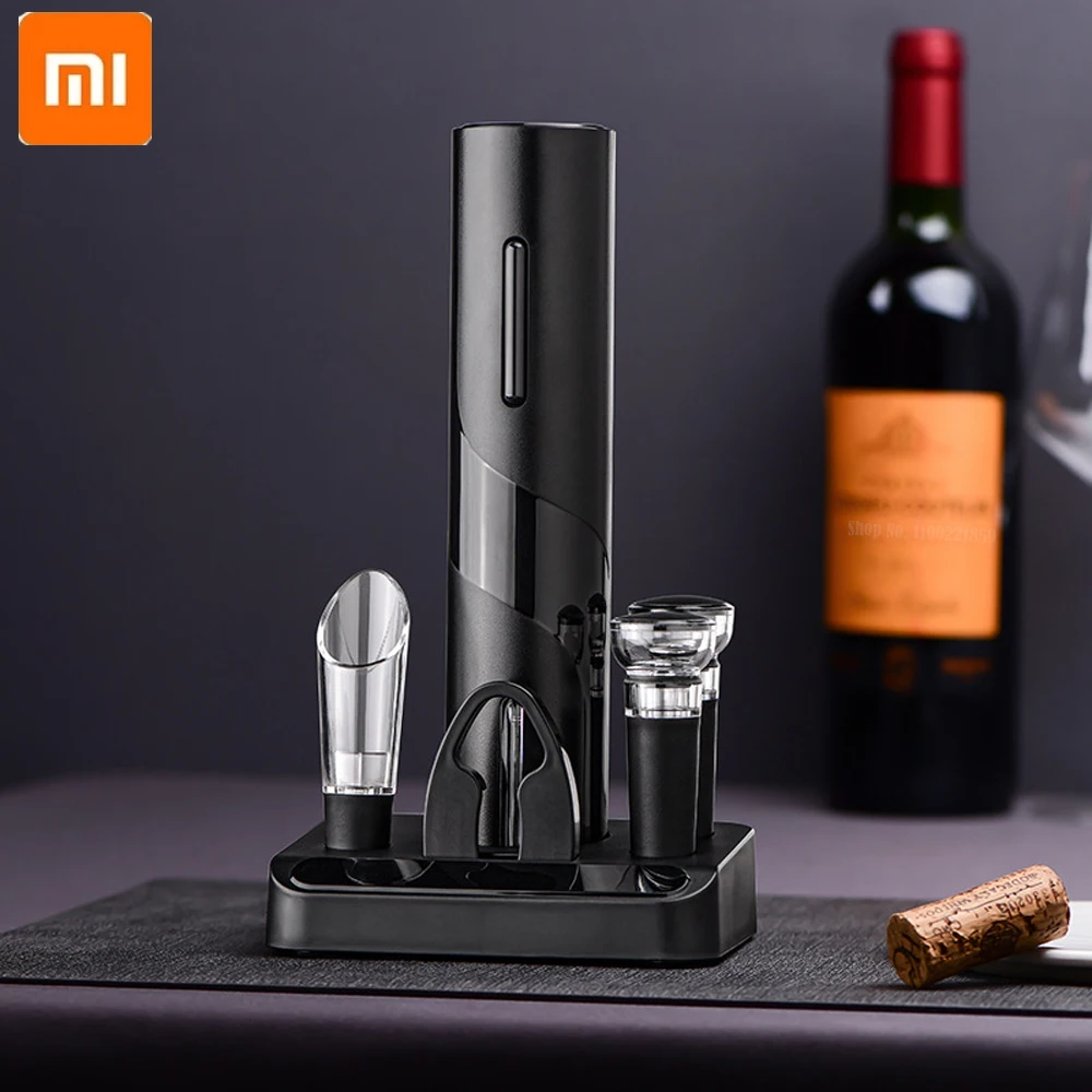 Xiaomi Electric Wine Bottle Opener Corkscrew Foil Cutter Set Automatic Bottle Opener for Wine Kitchen gadgets Can Opener