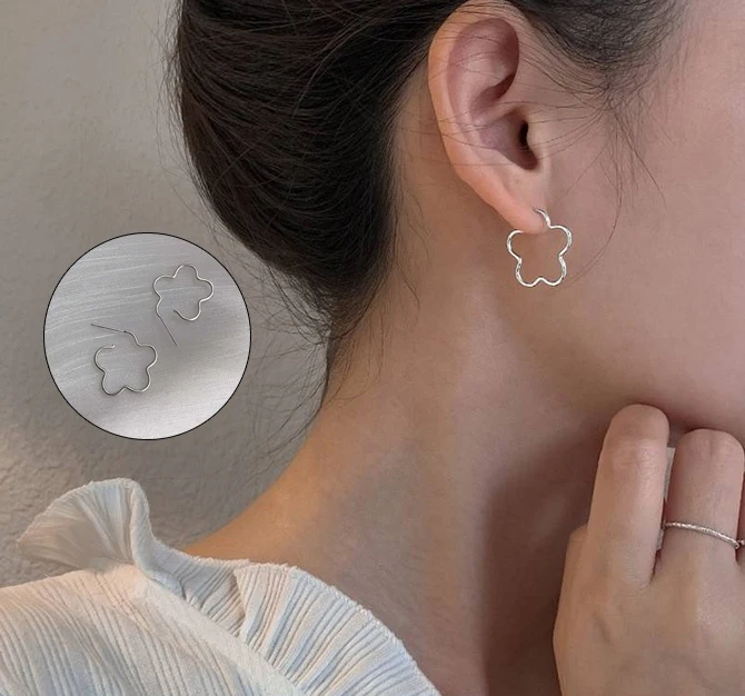

Womens Charm Earring New Flower Stud Sleeper Earrings Gifts Ladies Jewellery