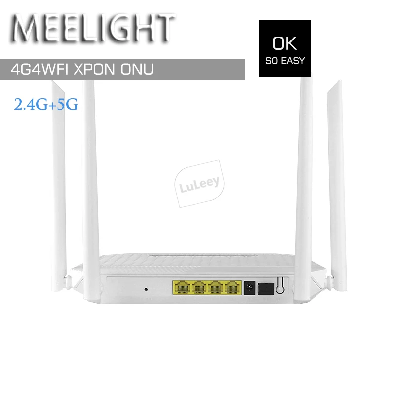 

2.4G/5G ONU 4GE+4Wifi+ XPON GPON Gigabit 5G Dual-band Fiber Optic FTTH ONT OLT ONT ZTE