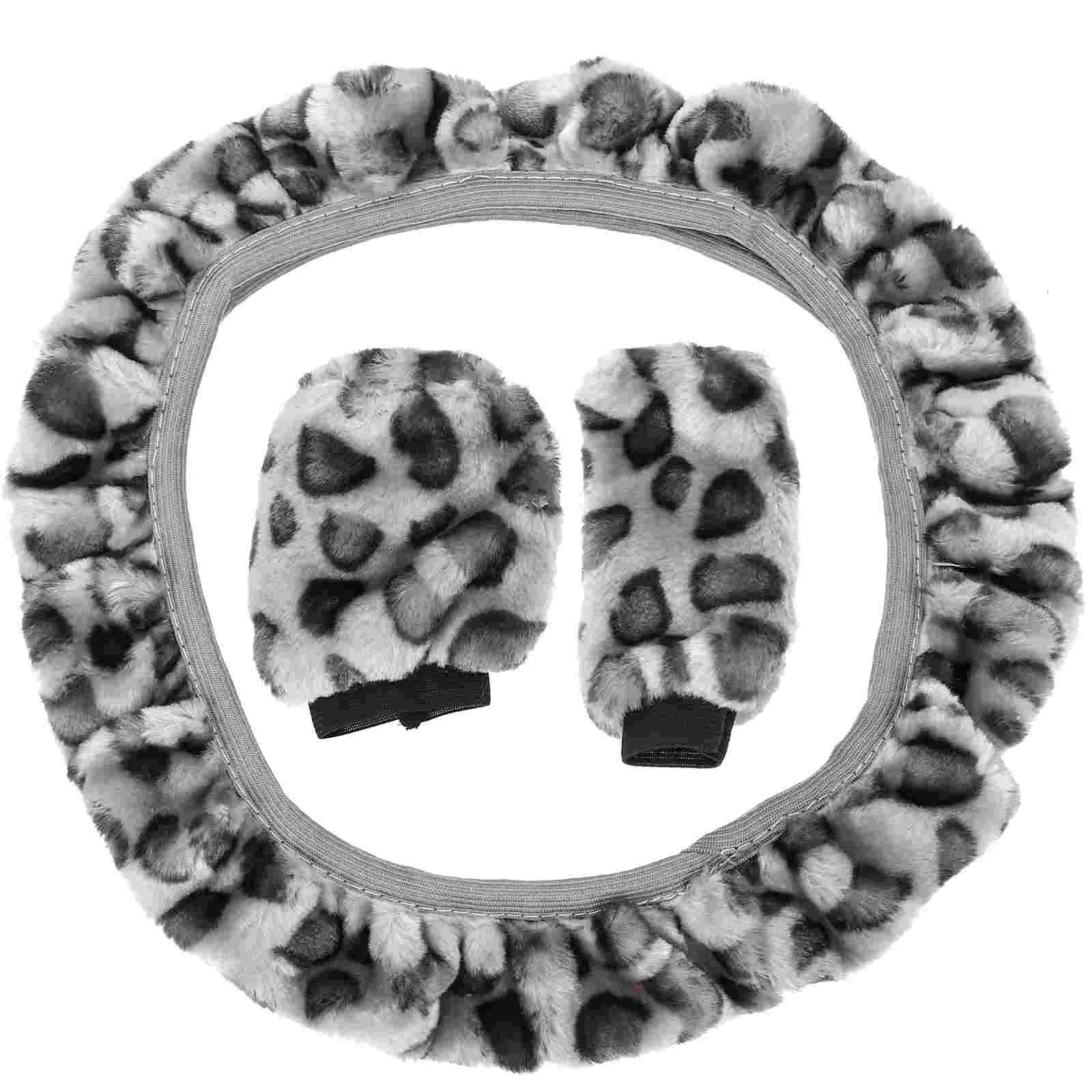 

1 Set Replacement Practical Winter Steering Wheel Cover Steering Wheel Cover Car Steering Wheel Cover Handbrake Cover