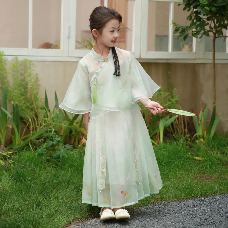 Традиционная китайская одежда Классический Улучшенный Топ ханьфу с