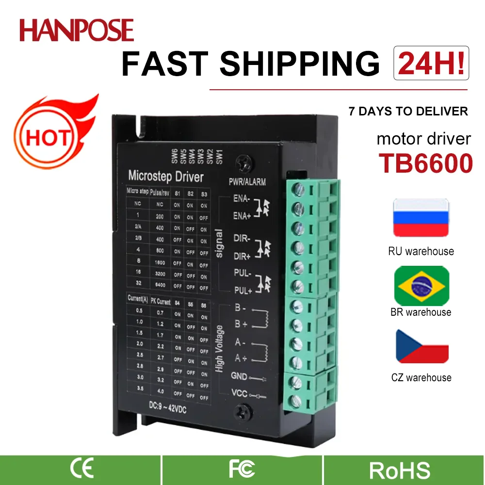 

Драйвер шагового двигателя HANPOSE TB6600 4A