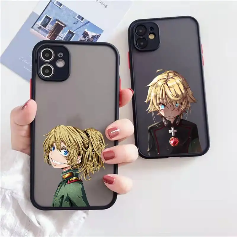 

Youjo Senki anime Phone Case matte transparent For iphone 7 8 11 12 13 plus mini x xs xr pro max cover