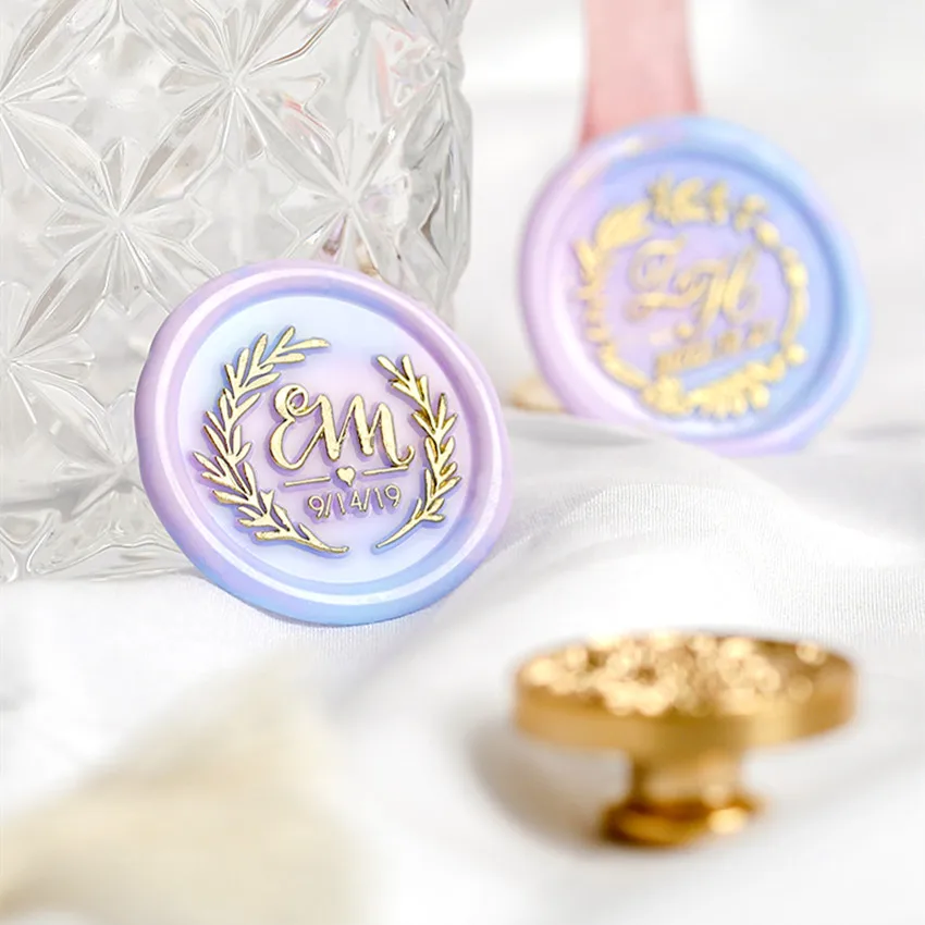 Печать для приглашения на заказ с логотипом свадебный подарок день рождения воск