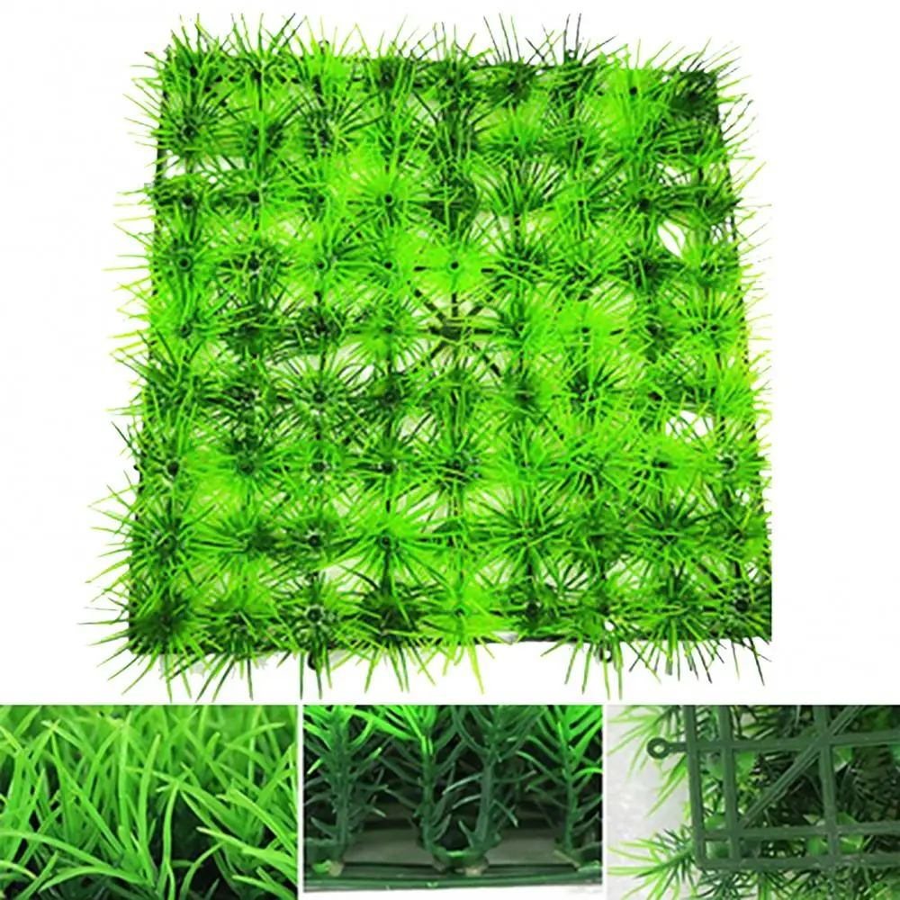 

Artificial Water Aquatic Green Grass Plant Lawn Aquarium Fish Tank Landscape
