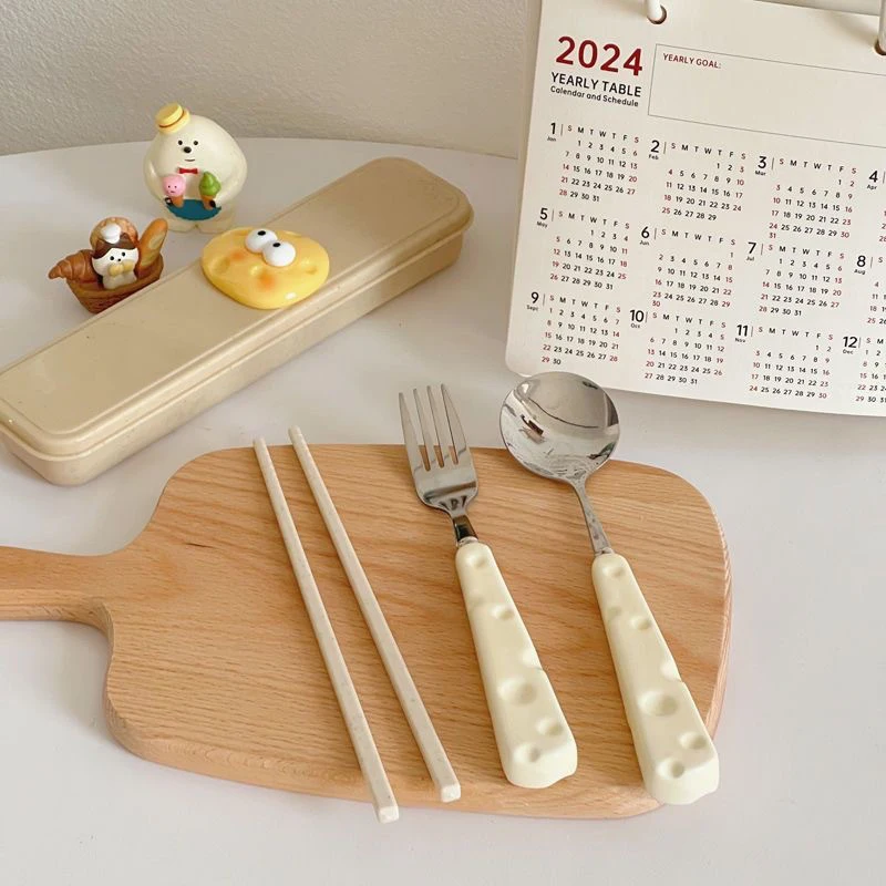 Очаровательный Набор Ложек И Вилок Для Сыра Из Нержавеющей Стали Пшеничная