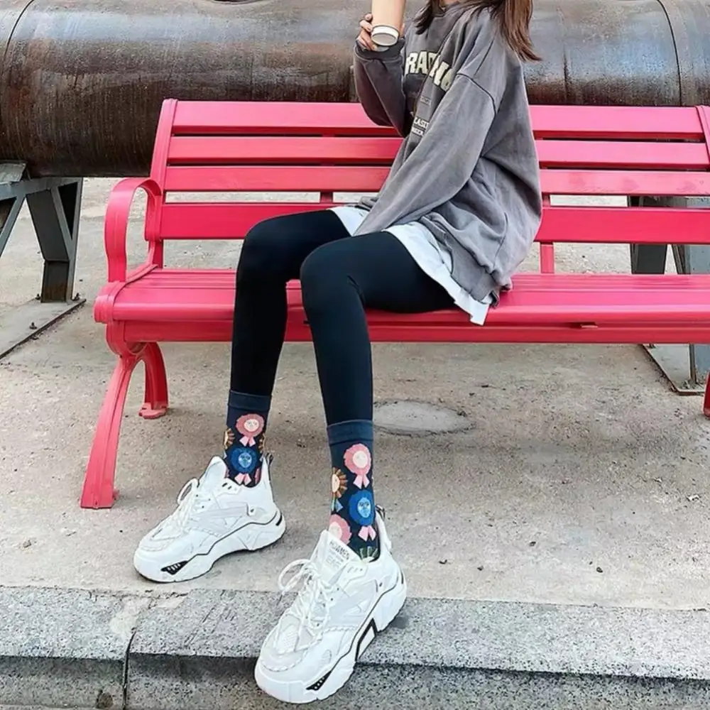 10Pairs/Lot Print Women Long Sock Personality Art Van Gogh Socks Oil Painting Socks Funny Happy Socks Men Autumn Winter Socks
