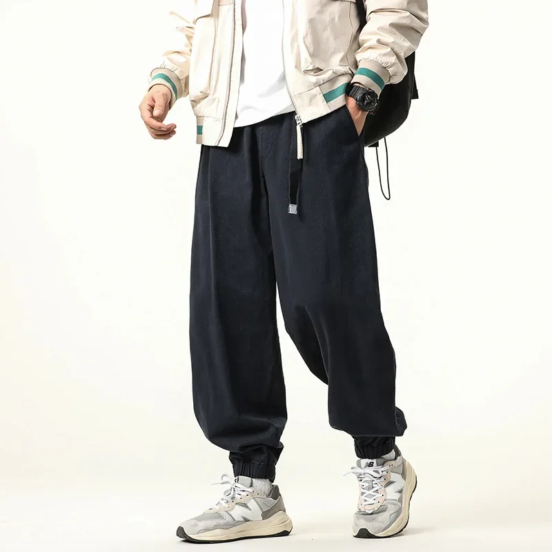 Модные мужские новые свободные повседневные брюки в Корейском стиле