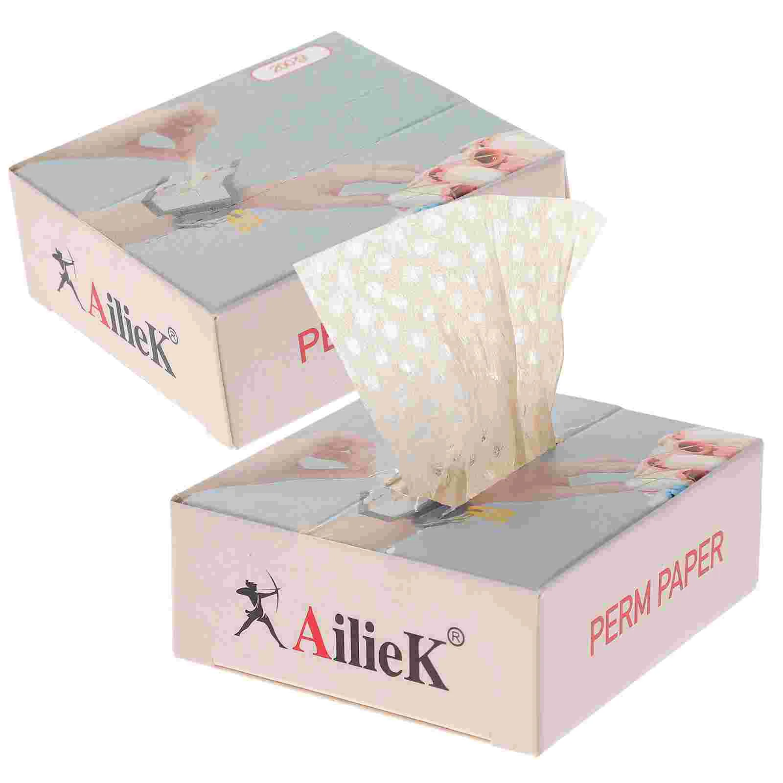

400 Pcs Perm Paper Towel Dispenser End Wraps Salon Hairdressing Tool Styling Curling Papers