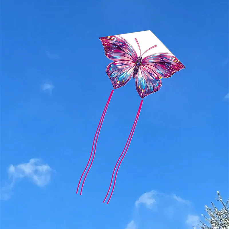 Бесплатная доставка бабочка воздушный змей drachen fliegen kinder peonzas con cuerda детские игры