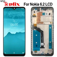 6 3  For Nokia 6 2 LCD Display Touch Screen Digitizer Assembly Replacement Phone Screen TA-1200 TA-1201 TA-1198 TA-1187 LCD