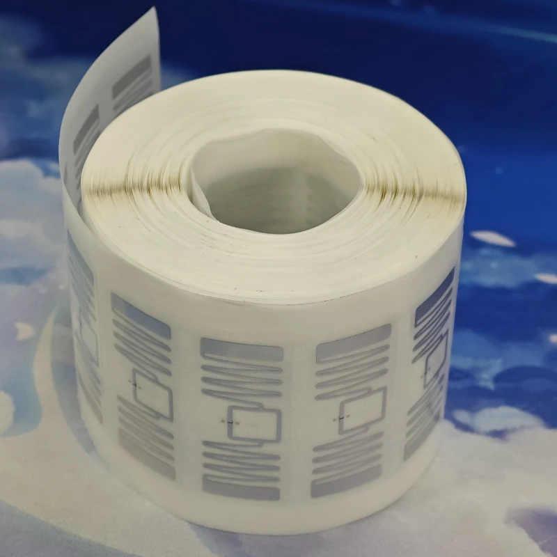 Фото UHF RFID-метка EPC 6C, наклейка Impinj MR6P, влагостойкая этикетка 915 МГц/868 МГц/860-960 МГц, 44*18 мм, бесплатная доставка, пассивная RFID-метка с клейкой основой №1