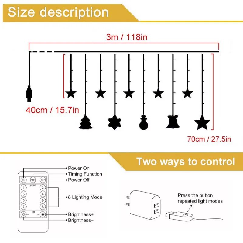 110 светодиодный рождественский декор гирлянда занавеска сказочные гирлянды