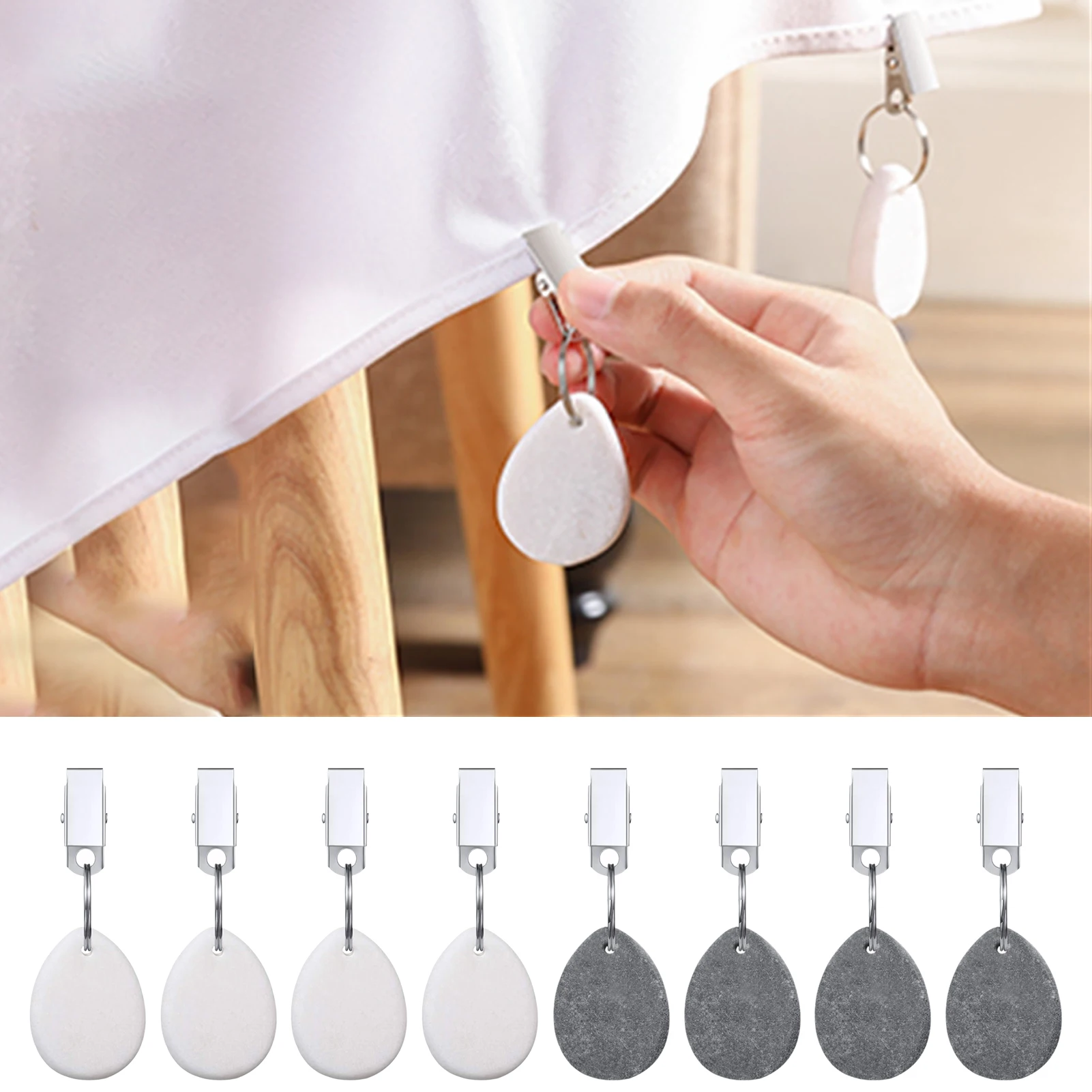 

Table Cloth Weights Table Cloth Weights With Stainless Steel Clips Tablecloth Clips For Outdoor Tables Teardrop Shape Table
