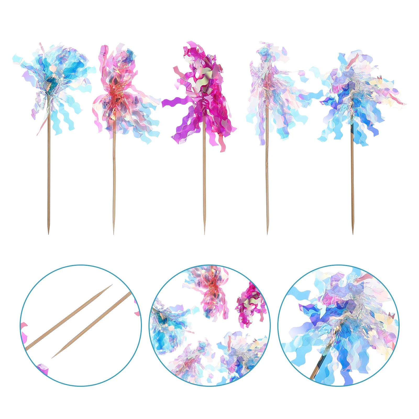 

Cake Cupcake Topper Party Decorations Picks Toppers Dessert Decoration Ornaments Baking Firework Decorative Props Birthday