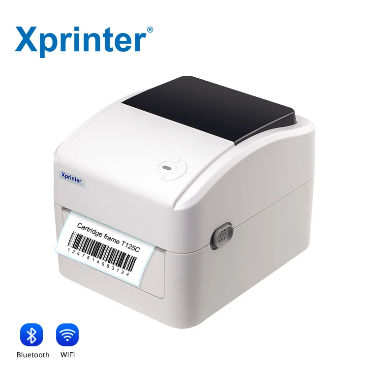 Фото Термопринтер Xprinter-420B с USB, Bluetooth, Wi-Fi и интеллектуальной регулировкой температуры для непрерывной печати этикеток №1