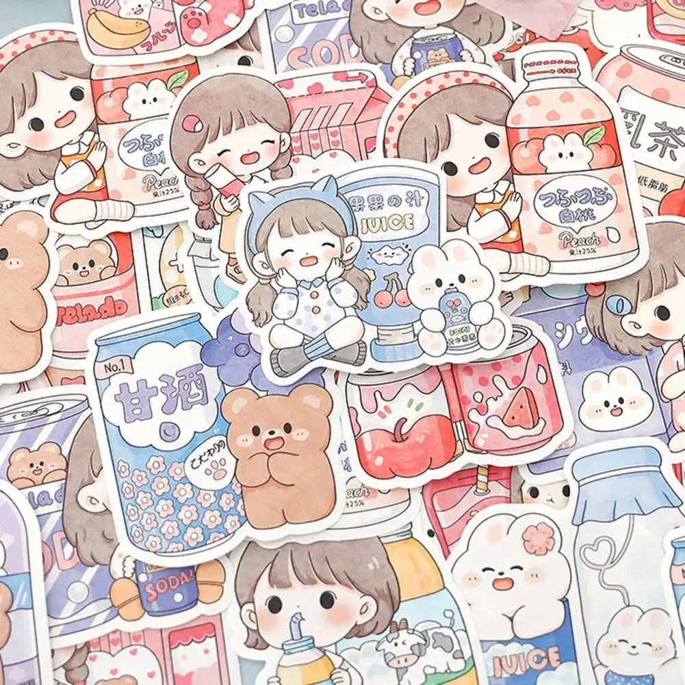 

Exquisite DIY Decoration Cartoon Diary Note Stationery Stickers Kids Gift